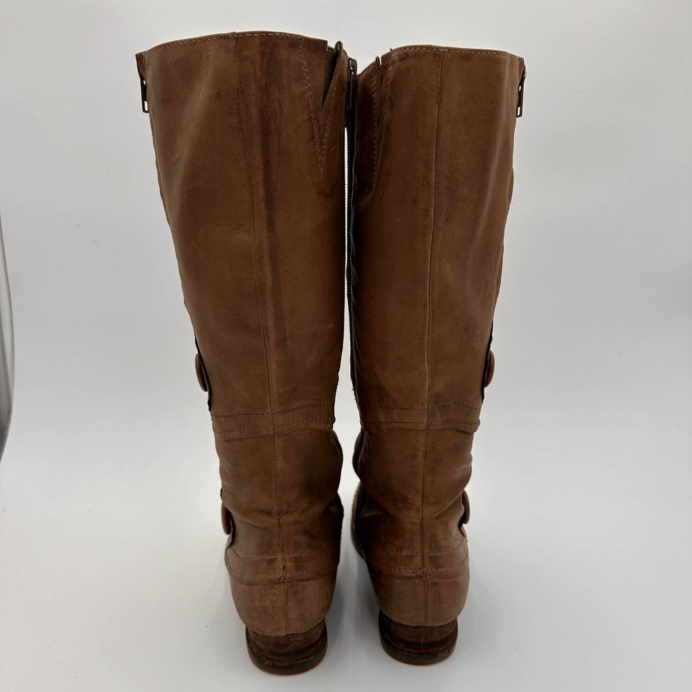 Miz Mooz Women's Brown Leather Portia Button Boots Size 7.5 - Picture 4 of 12